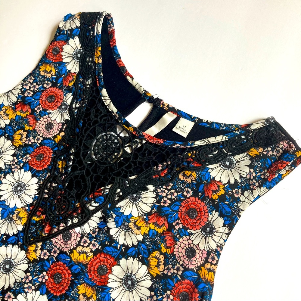 LC Lauren Conrad Floral Summer Tank Top